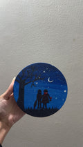 Couple in Moon Painting