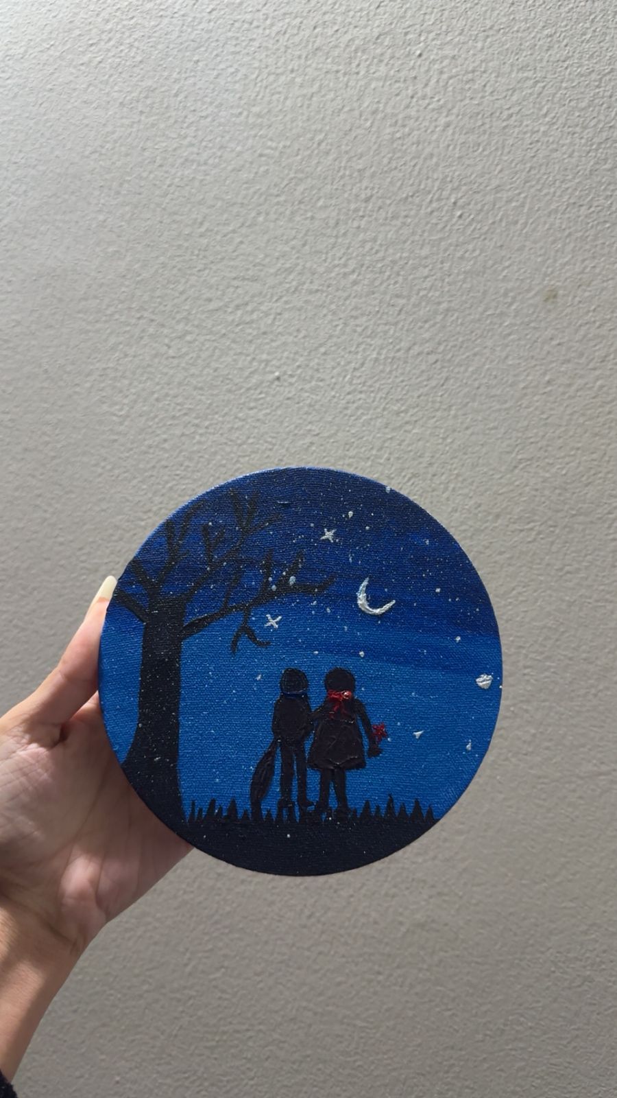 Couple in Moon Painting